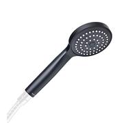 TATAY Alcachofa Ducha Verona, 10 cm de Diámetro, de ABS, 1 posición, Sistema de Ahorro de Agua y Antical, Fácil Limpieza, 5 años Garantía. Negro