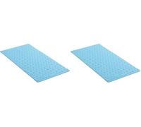 TATAY Alfombra Bañera Antideslizante 72 x 36 cm | Seguridad Antideslizante Certificada | Material TPE SBS con Mayor Sujeción, Tacto Agradable y Durabilidad Superior - Mediana - Modelo Diamond - Azul