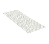 TATAY Alfombra Bañera Antideslizante Opaca 97 x 36 cm | Ventosas de Gran Sujeción | Seguridad Antideslizante Certificada | Higiene PVC Antibacteriano | Diseño de Peces - Modelo Piscis - Blanco