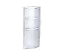Tatay Armario de Baño 20x20x62,5 cm con Tornillos Polipropileno Resistente | Armario Baño | Soporta 8 kg | Fácil de Limpiar | Diseño Rinconero | Rinconero 2 Puertas | Fijación con | Plástico Resistente