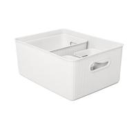 TATAY Baobab - Set de 4 Cajas Organizadoras Grandes Plástico PP05. Blanco Pergamon