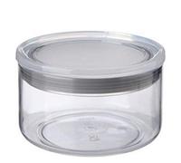 Tatay Bote Cocina Almacenaje 0,5 L | Tarro Cocina Transparente | Tapa con Cierre Silicona | Apilable | Plástico Libre de BPA | Apto para Lavavajillas | 12,5 x 12,5 x 8 cm, Gris