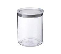 Tatay Bote Cocina Almacenaje 1,5 L | Tarro Cocina Transparente | Tapa con Cierre Silicona | Apilable | Plástico Libre de BPA | Apto para Lavavajillas | 12,5 x 12,5 x 17 cm, Gris