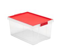 Tatay Caja de Almacenaje Multiusos Diseño Apilable Tapa con Bisagra