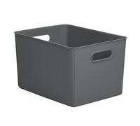 Tatay Cesta de almacenaje Baobab 22 L – Asas integradas, Libre de BPA, Gris