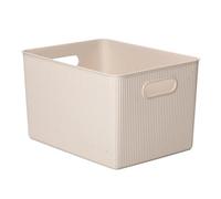 TATAY Cesta de almacenaje Baobab 22 L EcoHome, asas integradas, 100% plástico reciclado, beige
