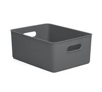 Tatay Cesta de plástico Baobab 15 L – Asas integradas, Libre de BPA, Gris
