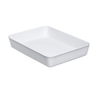 Tatay Caja organizadora A4 Baobab - Plástico reciclado libre de BPA - Blanco 24,7x33,6x5,6 cm