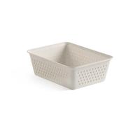 Tatay Caja Organizadora Bohol Plástico 100% Reciclado Orden Hogar y Oficina | Caja Organizadora | Medidas 12,5x16,5x5,5 cm | Sin BPA | Diseño Minimalista Funcional | Cesta Almacenaje Plástico, Ecohome