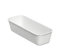 Tatay Caja organizadora Slim Baobab – Plástico reciclado libre de BPA – 9×24×5,6 cm Blanco