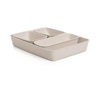 Tatay Cajas Organizadoras Baobab | Set de 5: 2xA6 + A5 + A4 + Slim | Cestas Almacenaje Plastico | Diseño Elegante Funcional | Orden Hogar y Oficina | Plástico 100% Reciclado Libre de BPA, Ecohome