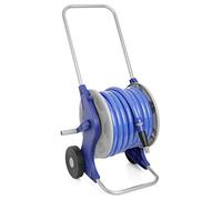 TATAY Carro Portamanguera Ruedas Integradas Conexión 5/8" Plástico | Carro Portamanguera | Longitud 20m | Medidas 47,7x46x90 cm | Ruedas Integradas | Conexión 5/8" Plástico, Azul