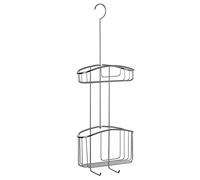 Tatay Colgador de Ducha 2 alturas 100% inoxidable – Montaje sin taladro, 22,5x9x60 cm