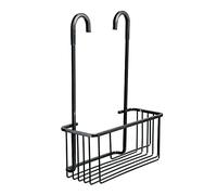 TATAY Colgador ducha aluminio – Resistente humedad y corrosión, soporta 8 kg, sin taladro, negro