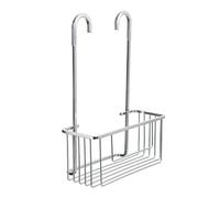 Tatay Colgador cesto de ducha aluminio – Soporta 8 kg – Montaje sin taladro – 28x12,8x38,5 cm