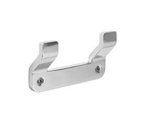 Tatay Colección Flat, Colgador de pared de aluminio con capacidad para 2 toallas, Medidas 10 x 2.2 x 5.3 cm