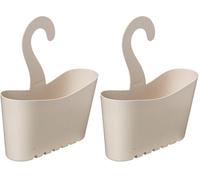 Tatay Colgador Ducha Multifuncional | Resiste Humedad | Fácil Montaje Sin Taladro | Polipropileno Reciclado | Cesta Ducha Colgar Apilable | Fácil Drenaje y Limpieza | 25 x 9 x 28 cm - Ecohome