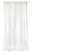 TATAY Cortina de ducha o bañera 5520001 - Polyester, incluye anillas, blanco 140 x 200 cm