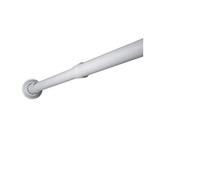 TATAY Barra para cortina de ducha 5580201 – Recta extensible, aluminio blanco 75–115 cm
