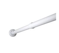 TATAY Barra recta extensible para cortina de ducha 5580301, aluminio blanco 110-190 cm