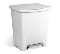 Tatay Cubo de basura Millenium 21L – Acabado mate, interior y exterior, libre de BPA – Blanco