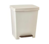 Tatay Cubo de basura Cubik 21L con pedal – Mate, 100% plástico reciclado libre de BPA, 33,5x30x39 cm