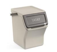 Tatay Cubo de Basura Diseño Apilable Diseño Modular Tapa con Sistema Click