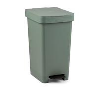 Tatay Cubo de Basura Smart 26x36x47 cm Apertura con Pedal Diseño Compacto | Cubo Basura | Capacidad 25 L | Plástico Reciclado | Sin BPA | Compatible con Bolsas de 30L | Uso Interior y Exterior, Verde
