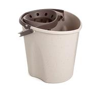 TATAY Cubo de fregona Oval ECOHOME – Polipropileno, Libre de BPA, Escurridor por presión, Beige