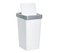 Tatay Cubo de tapa basculante Smart 25 L polipropileno libre de BPA Blanco