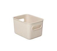 TATAY EcoHome - Cesta de Ordenación Rectangular Tamaño S de 1.5L Baobab. Beige