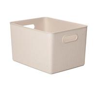 TATAY Cesta de almacenaje Baobab 22 L EcoHome, asas integradas, 100% plástico reciclado, beige