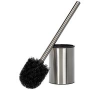 TATAY Escobilla WC Acero Inoxidable | Metal Satinado | Contiene Cubeta Interior | Diseño Moderno y Fácil de Limpiar | Mantiene la Higiene en el Baño | Escobilla con Soporte | 9 x 9 x 37 cm