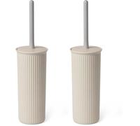 TATAY Escobilla WC | Diseño Compacto y Funcional | Escobillas de Baño de Plástico Reciclado y Libre de BPA | Fabricada en España | 9.5 x 9.5 x 39.5 cm - Colección Baobab - Ecohome (Paquete de 2)