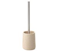 TATAY Escobilla WC Colección Saigón – Poliresina resistente, sobremesa Beige 10,1x10,1x35,5 cm