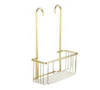 Tatay Estanteria Ducha Resistente | 100% Inoxidable | Estante Ducha sin Taladro | Colgador de Diseño Moderno | Resiste a la Humedad | Soporta Peso | 10 años de Garantía | 28 x 12,8 x 38,5 cm - Dorado