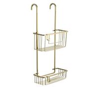 Tatay Estantería de Ducha 28x15,5x56 cm Colgador Mampara 2 Alturas | Estantería Ducha | 100% Inoxidable | Sin Taladro | 10 Años de Garantía | Diseño Moderno | Resiste a la Humedad | Soporta Peso