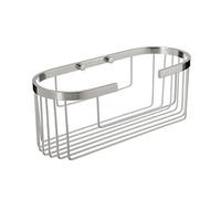 Tatay Estantería para ducha Aluminium – Aluminio ovalado, sistema Quick Fix, 12x11,5x30 cm