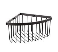 Tatay Cestillo rinconero Aluminium – Incluye tornillos, Quick Fix – Negro 20x11,5x20 cm