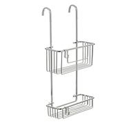 Tatay Estantería de ducha Colgar Mampara Aluminio – Soporta 16 kg, Resiste humedad, 28x15,5x56 cm
