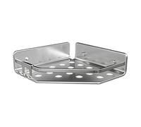 Tatay Estanteria Ducha Sin Taladro Esquina Aluminio | Incluye Tornillos y Sistema Fijación Quick Fix | Resistencia Humedad | Moderno | Fácil Drenaje | 20 x 5,5 x 20 cm - Modelo Serenity - Plateado