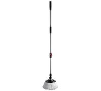 TATAY Fregona Acero Inoxidable Diseño Telescópico con Mocho 100% Microfibra | Fregona de Limpieza | Acero Inoxidable | Diseño Telescópico | Con Mocho 100% Microfibra, Gris Y Negro