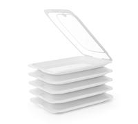 TATAY Fresh 24 - Lote de 5 Recipientes Porta Embutidos y Alimentos. Blanco