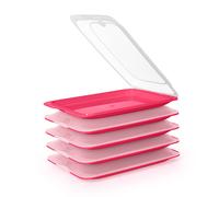 TATAY Fresh 24 - Lote de 5 Recipientes Porta Embutidos y Alimentos. Rosa