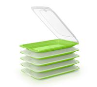 TATAY Fresh 24 - Lote de 5 Recipientes Porta Embutidos y Alimentos. Verde