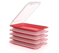 TATAY Fresh - Lote de 5 Recipientes Porta Embutidos y Alimentos. Burdeos 22