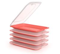 TATAY Fresh - Lote de 5 Recipientes Porta Embutidos y Alimentos. Coral 22