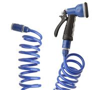 Tatay Kit de Manguera Espiral 10m con Accesorios Plástico Anti-UVA | Kit Manguera Espiral | Longitud 10m | Ideal para Terrazas | Para Pequeños Jardines | 10m con Accesorios Plástico Anti-UVA