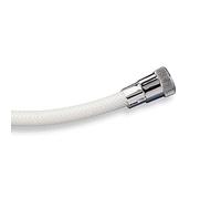 TATAY Manguera de Ducha Loop Reforzado, 2M, Flexo de PVC, Rosca Universal G 1/2", Gris Blanco