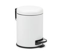 TATAY Papelera Baño 5L Pedal Blanco - Modelo Nordic - Cierre Suave White (White)